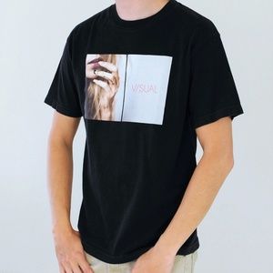 V/SUAL Black Graphic Tee